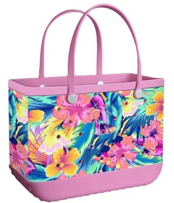 China High Quality Hot Sale Large Capacity Waterproof Silicone EVA Beach Tote Bags Waterproof Shoulder Bags for sale