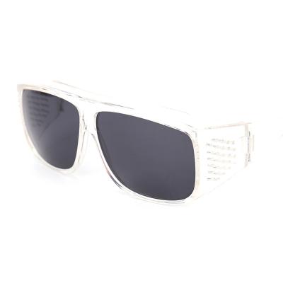 China Fashion Sunglasses 130 Promotional Plastic Oversized Square Frame Transparent Sunglasses for sale