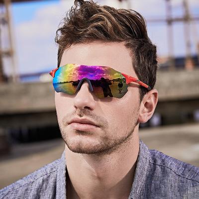 China Fashion 3550 Custom One Piece Mirror Glass Windproof Racing Ski Glasses for sale