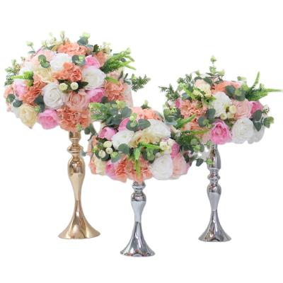 China Artificial flower ball 35/40/50 cm artificial flower ball table centerpiece party wedding backdrop decor for sale