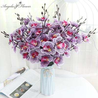 China Artificial Flower Bouquet Dancing Phalaenopsis Dancing Orchid Wedding Home Decor Ornaments Flower for sale