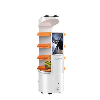 China Hotels Super Multi-Layer Smart Lift Food Delivery Robot Serving Waiter Robot For Restaurant Cafe for sale