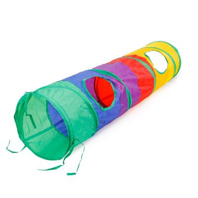 China Viable Funny Cat Tunnel Tube With Holes Pet Supplies Kitten Toys Folding Toys For Cat Interactive Kitten Play Games for sale