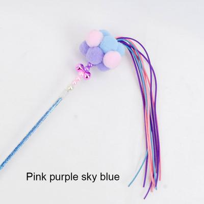 China Interactive Pet Cat Toys Cat Toy Feather Cat Rod Feather Flexible Multi Color Amazon Interesting Viable Hot Sale for sale