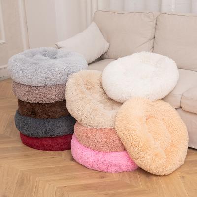 China Breathable Super Soft Dog Bed Plush Cat Mat Dog Beds For Large Dogs Bed Round Labradors Room Cushion Pet Product Accessories for sale