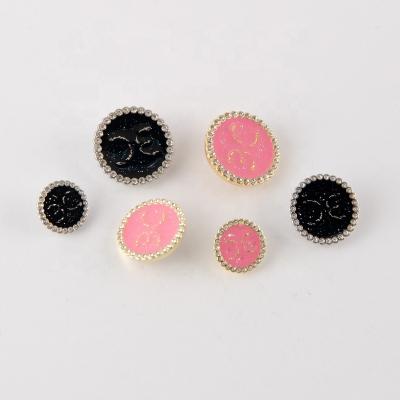 China Custom Washable Color 19mm Epoxy Pink Leg Button for sale