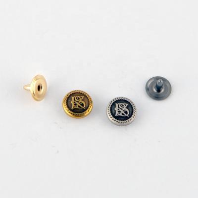 China Custom luxury brand gold color metal jeans gilding rivet nickel free for sale