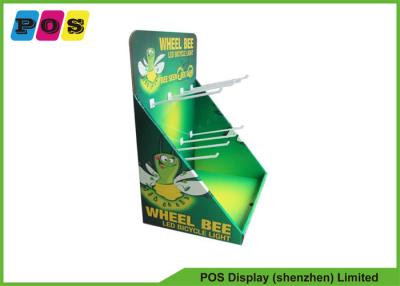 China Full Color Printed Corrugated Counter Display With Plastic Pegs For Hanging CDU001 for sale