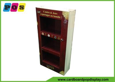 China Point Of Purchase Cardboard Product Display Stands With Books Printing Shape M003 for sale