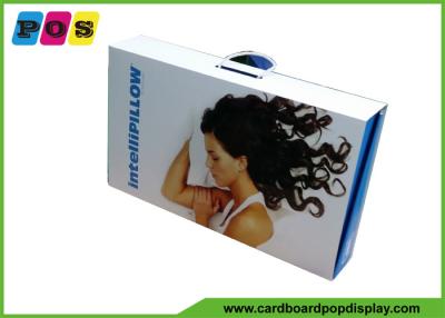 China Cajas acanaladas ULTRAVIOLETA del empaquetado al por menor del punto con la manija de la cuerda para la almohada BOX037 en venta