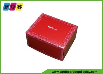 China Glossy PP Lamination Counter Display Boxes , Small Cardboard Gift Boxes For Video Brochure BOX036 for sale