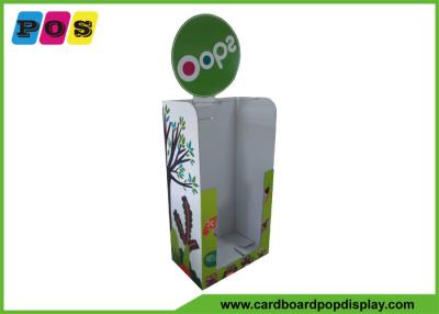 China POS Corrugated Dump Bin Display With Metal Pegs And Top Sign For Plush Toys DB029 for sale