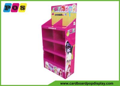 China Stores Cardboard Floor Standing Display Unit For Dolls , Cmyk 4c Printing for sale