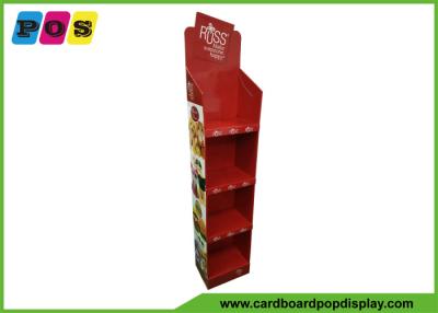 China Custom Made Paperboard Four Trays Toys Floor Shipper Display Shelf FL209 for sale