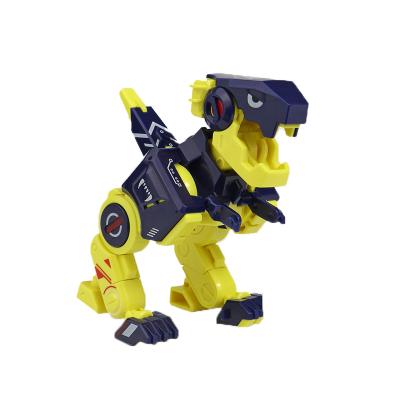 China Popular Price Novelty Design Plastic Animal Toy Deformation Dinosaur Folding Cube Toy 133 for sale