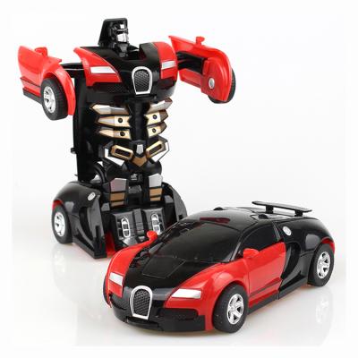 China 2021 Friction Toy Factory Direct Selling New Toy Car Deformation Robot Children's Toys Transforming Toy Car for sale