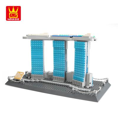 China Compatible Golden Lego Toys Gift Egyptian Pyramids Hotel Sands Toys For Kids Building Blocks Lincoln Memorial Birthday Gift for sale