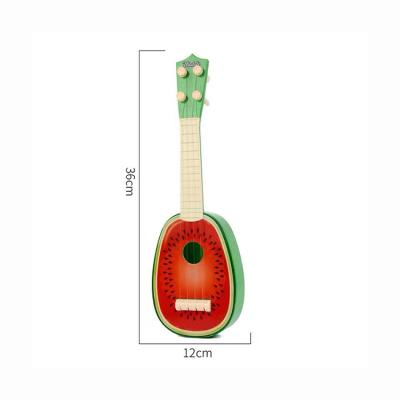 China Best Selling Fruit Modeling Musical Instrument Plastic Children Toy Guitar For Kids Colorful 100 for sale