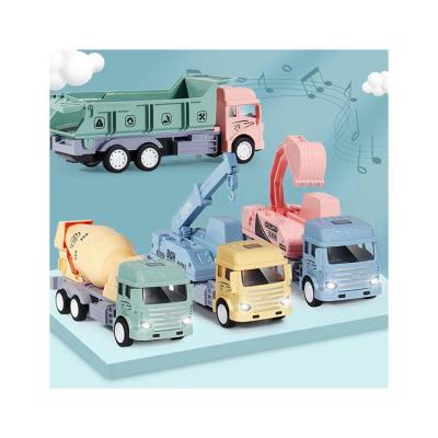 China Friction Toy Top Fashion Garbage Truck Toy For Music Light City Inertia Truck For Kids for sale