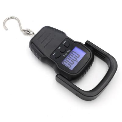 China Weight Measuring 50KG Multifunction LCD Display Electronic Digital Hanging Luggage Weighing Scale For Travel for sale