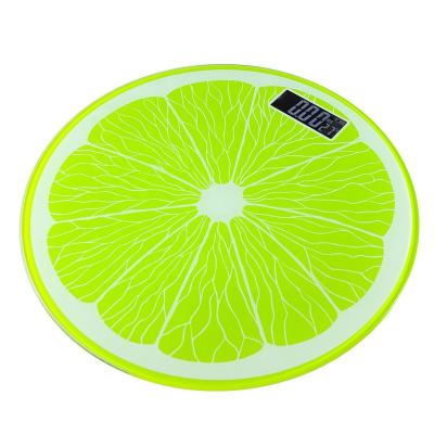 China WITH LID 180kg Round Height Tempered Glass Digital Portable Body Scales for sale