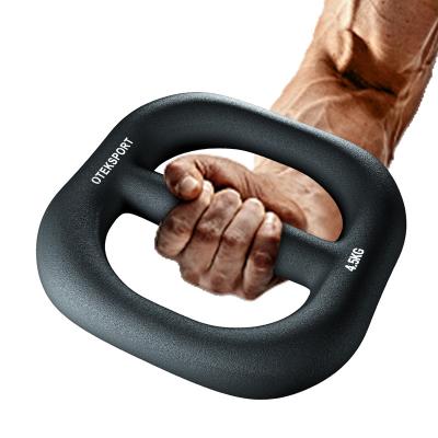 China Universal Multifunctional Fitness Ring Dumbbell Weightlifting Arm Exercise Muscle Kettlebell Plastic-soaked Circular Dumbbell for sale