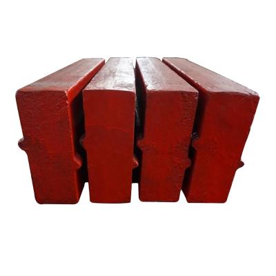 China Impact Crusher High Wear Resistance Chrome Casting Impact Blow Bar Crusher Parts for sale