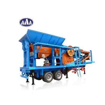 China Convenient Mobile Mining Machinery MC69 Crusher Jaw Crusher And Vibrating Feeder for sale