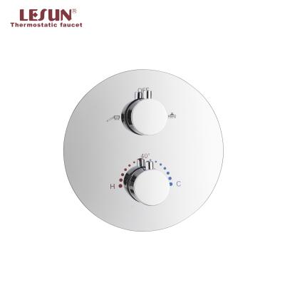 China Without Slide Bar LESUN 2019 Arrived Multi Color Shower Valve 2 Functions Control Brass Thermostatic Diverter for sale