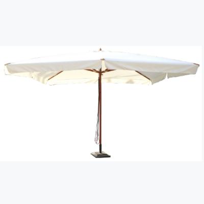 China Modern High Quality Square Outdoor Sun Shade Wooden Patio Umbrella for sale