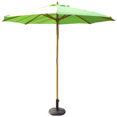 China Modern Folding Garden Pool Wooden Patio Umbrella Easy Open Umbrella for sale