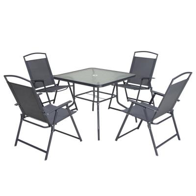 China Modern Outdoor Dining Furniture Set For Patio, Back Yard, Deck, Bistro (Table + 4 Chairs) for sale