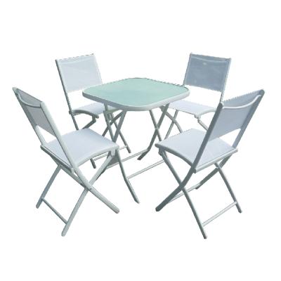 China Modern Outdoor Garden Furniture Sets Dining Folding Chair Table for sale