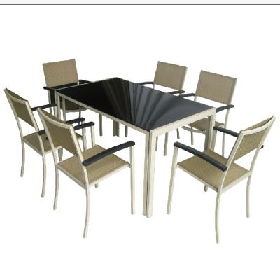 China Modern Outdoor Patio Garden Dining Table Set for sale