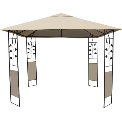 China Easily Assembled 3X3 Water Proof Fabric Metal Patio Gazebo With Screen Sea Umbrella for sale