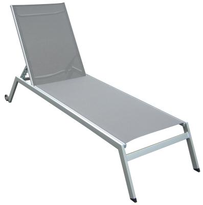 China Modern Steel Furniture Relax Outdoor Beach Sun Chaise Lounge Chair for sale