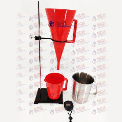 China Mln-5 boringsvloeistoffen het Testen Materiaal 1500ml Marsh Funnel Viscometer With Support Te koop