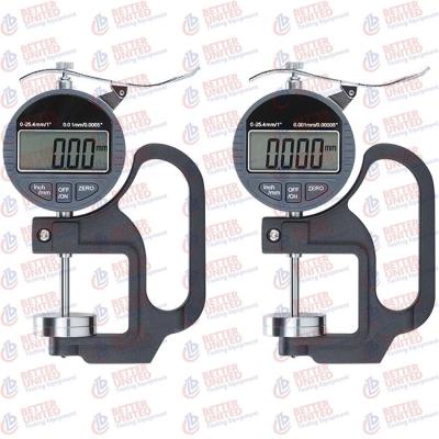 China Grado industrial Mini Digital Thickness Gauge Range 0-10m m 0-25m m en venta