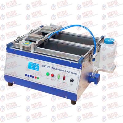 China ASTM Wet Abrasion Scrub Tester Machine 300mm Travel With Four Digit Counter for sale