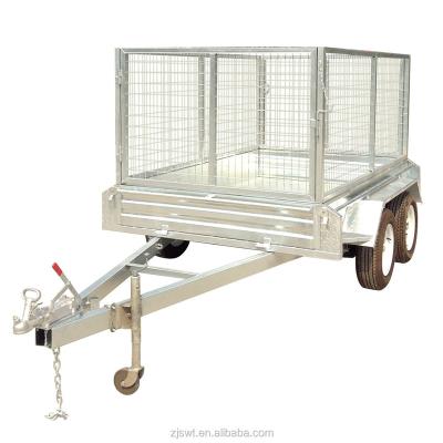 China Heavy Duty Fully Welded Tandem Travel Trailer 8x5 Box Trailer for sale