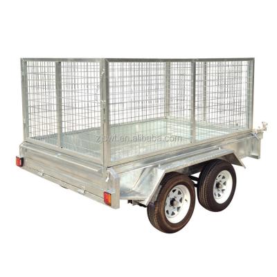 China Others Trailers Axle Box Trailer Hot Dipped Galvanized Tandem With Cage for sale