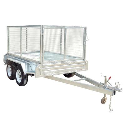 China 9x5 Tandem Cage Trailers / Truck Trailer Cage Trailer for sale