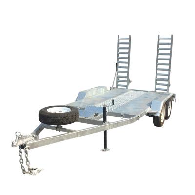 China Other Trailers ATV Container Factory Low Bed Platform Trailer With Steel Cage for sale