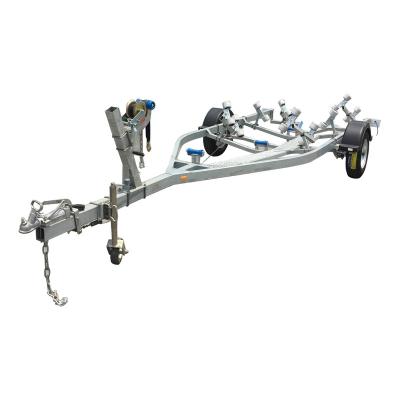 China Hot Galvanized Jet Ski Boat Trailer Boat Trailer Shed Trailer For Rowboat Towed for sale