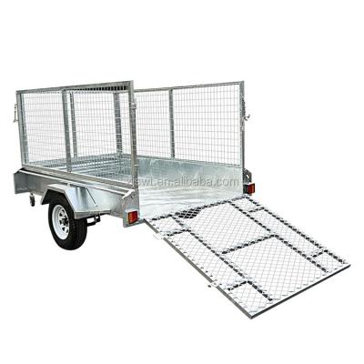 China Hot Sale 6x4 Truck Trailer Hot Dip Galvanized Box Trailer for sale