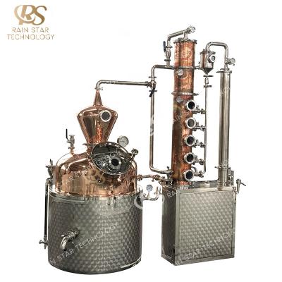 China Factory new 150L 200L 300L Gin Copper Moonshine Stills Distillery for sale