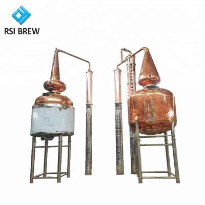 China Distillery stainless steel boiler and distillation equipment for vodka rum gin whiskey brandy for sale