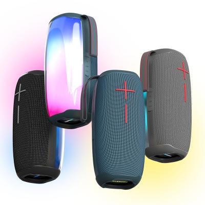 China Mini Wireless Speakers Subwoofer Loudspeaker Hit Amazon LED Flashing Light Outdoor Sports Waterproof Wireless Speakers for sale