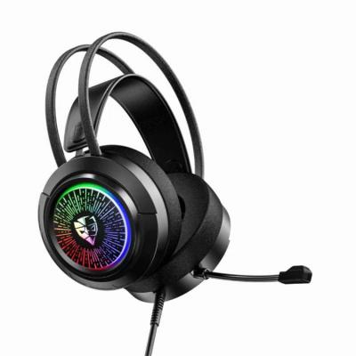 China Headband Factory Wholesale RGB Light 7.1gaming Headset Headset With Microphone for sale