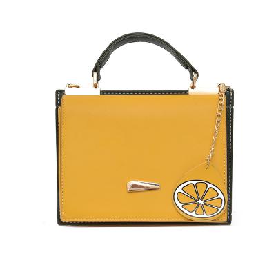 China Designer Yellow Handbags Latest Style Designer Sling Bag Flap Unique Handbag The Latest for sale